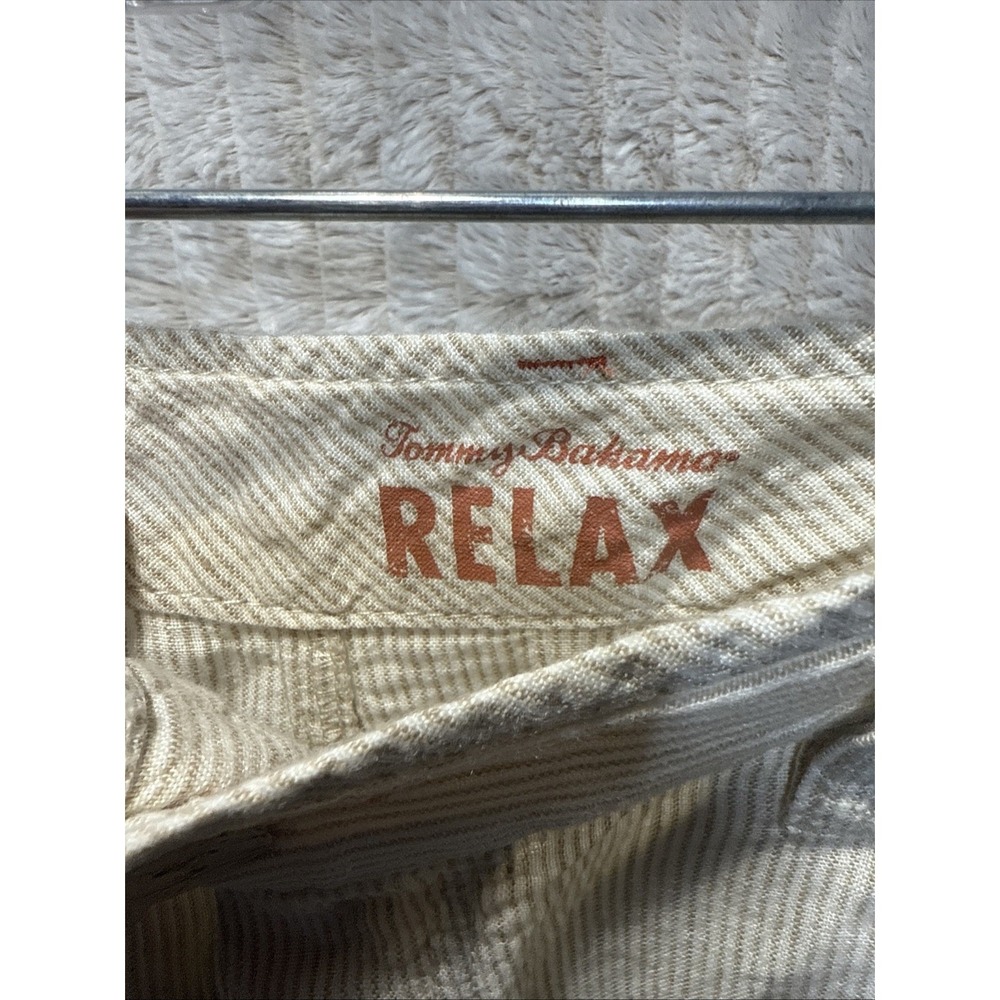 NWT Tommy‎ Bahama Relax 100%Linen Line of the Times Shorts Size 36 Rope Color - Picture 4 of 8